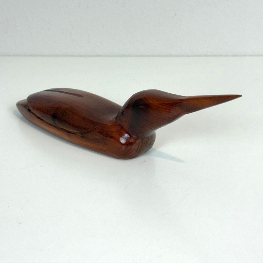 Vintage Handmade Carved Wooden Bird Signed ‘94 - Picture 2 of 10